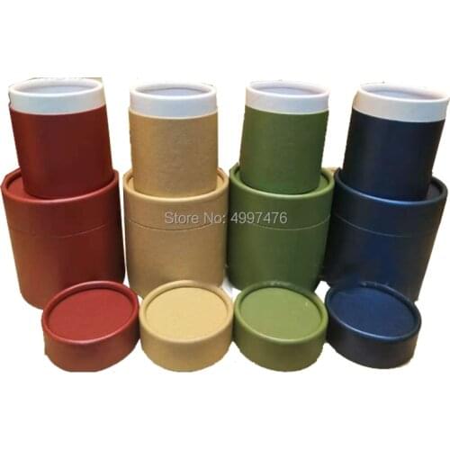 50pcs Multicolor Cardboard Jar for incense wrapping paper Container Cylinder Tube for Gift , Jewelry ,Packing,Food box