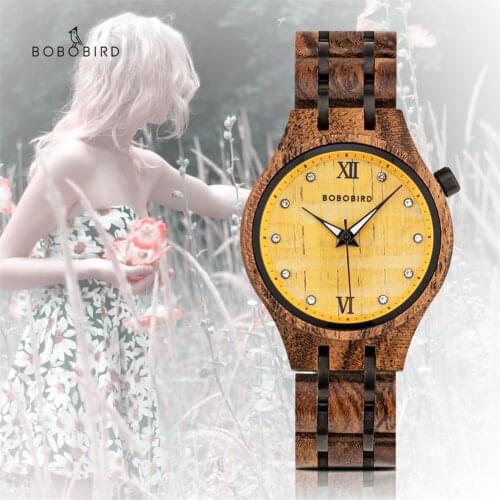 Valentines Festival Gift BOBO BIRD Couple Watch Wood Luxury Quartz Wristwatches Timepiece Luminous Hand reloj hombre with Box
