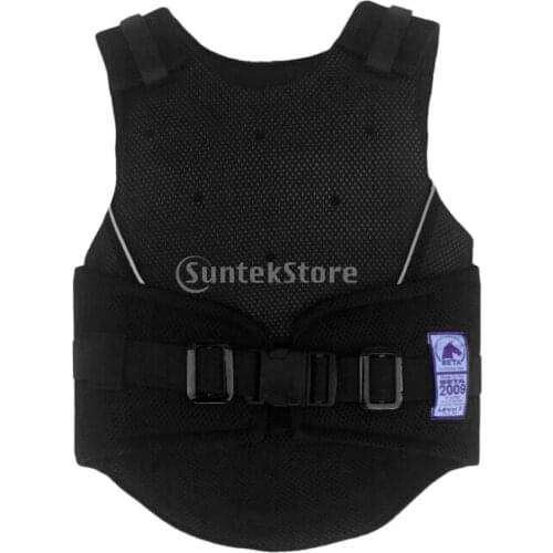 Kids Children Shock Absorption Adjustable Equestrian Horse Riding Vest Protective Waistcoat Body Protector S M L
