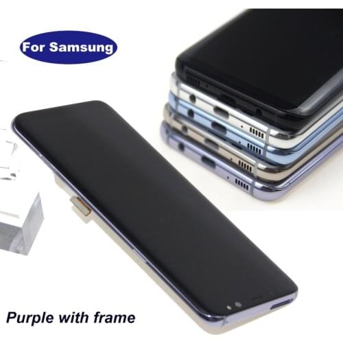 Amoled Display For Samsung Galaxy S8 S8 Plus G950 G950F G955fd G955F G955 Lcd Display With Touch Screen Digitizer+Frame