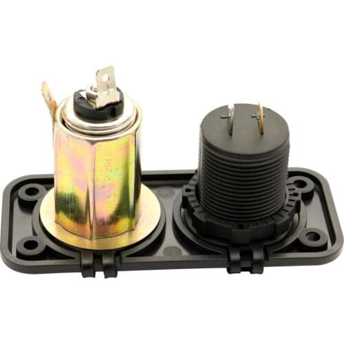 Dual USB Quick Charge Cigarette Lighter Adapter for Car, Marine,Boat,Motorcycle