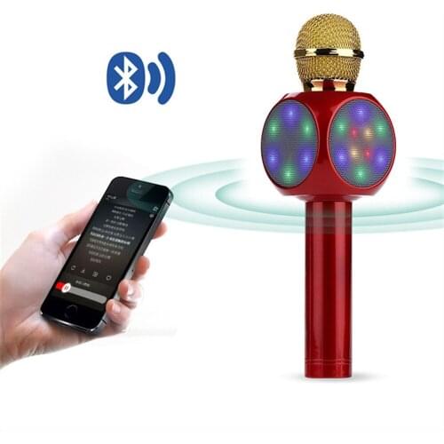 ECos Karaoke Microphone With USB Port Wireless Portable 3.5mm Stereo For iPad Phone Android PC Smart Phone #291585