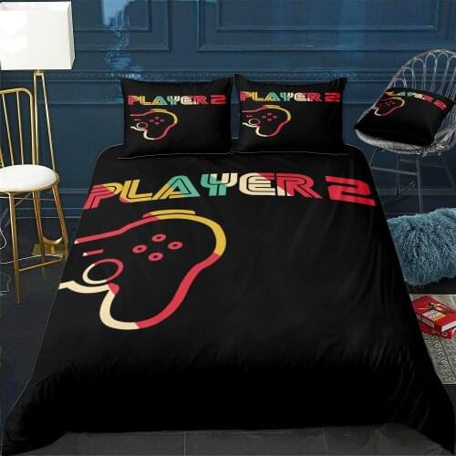 Player 2 Right Gamepad Duvet Cover Twin/Queen/King Size Luxury Comforter Bedding Set With Pillowcase Home Bed Decora