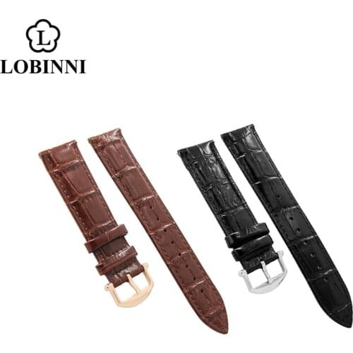 LOBINNI watches band leather strap with free repair tools niddle buckle 22m m21mm 20mm Ремешок для часов Correa de reloj