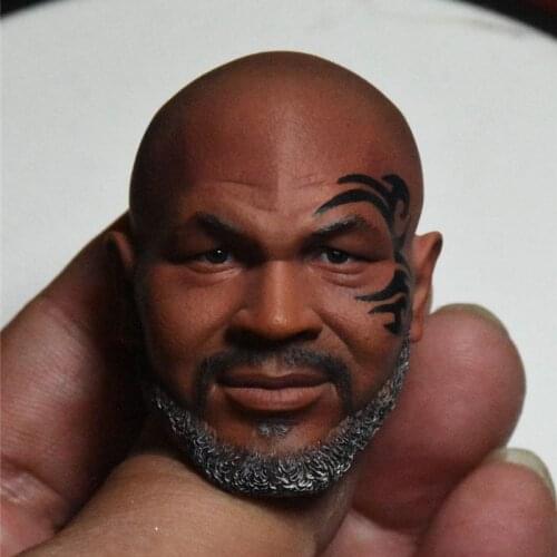 1/6 Scale Star Tyson Male Head Carving Beared Version Head Sculpt