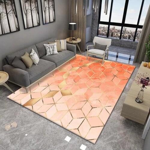 Fashion Simple Geometric Print Kitchen Rug Home Decor Dining Room Bedroom Floor Area Rug Large Living Room Corridor Carpet