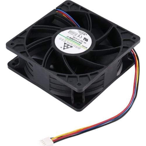 New 7500RPM DC12V 5.0A Miner Cooling Fan For Antminer Bitmain S7 S9 4-Pin Connector Brushless Replacement Cooler Low Noise