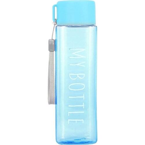 500ml Outdoor Adult Student Direct-drinking Portable Square Cup Creative Milk Large-capacity Drop-resistant Ready-to-hand Cup