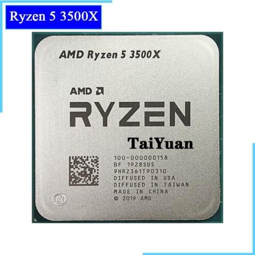 AMD Ryzen 5 3500X R5 3500X 3.6 GHz Six-Core Six-Thread CPU Processor 7NM 65W L3=32M 100-000000158 Socket AM4