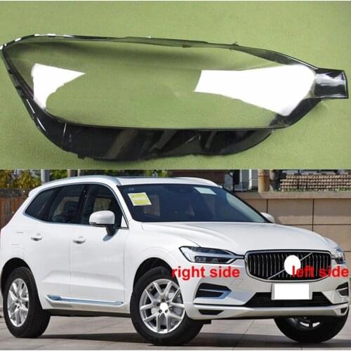 For Volvo XC60 2018 2019 2020 Transparent Lampshade Headlamp Cover Glass Lamp Shade Headlight Shell Cover Lens