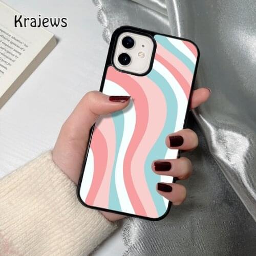 Krajews Colorful Swirls coque Phone Case for iPhone 12 mini 5 6S 7 8 PLUS X XS XR 11 PRO MAX SE 2020 Back Cover Funda Shell