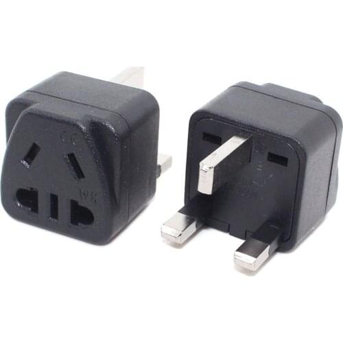 UK Travel Adapter, AUS US EU Euro Power Socket to BS1363-A plug,BS Tyep G charge power plug 250V10A With Safety Shutter
