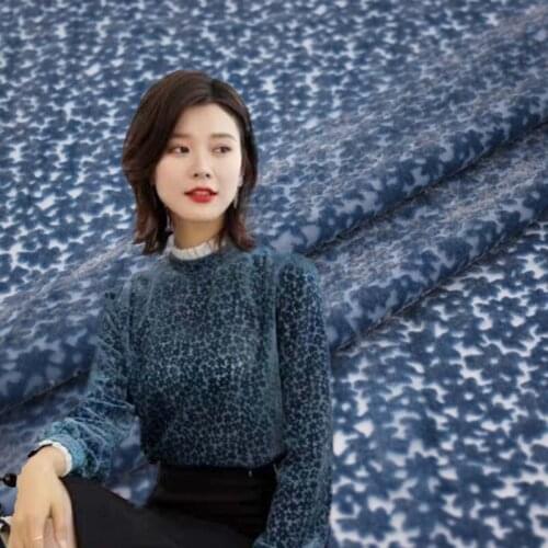 Snowflake Burnt-Out Velvet Fabric For Base Long Sleeve Top Tissus Au MÈTre Telas Por Metro Tissu Vestidos Sewing Tela Ткань Diy