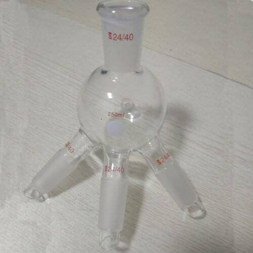 Glass Short Path Distillation Accessories Cow Receiver 1 to 3 24/40 250ml for Lab in Stock
