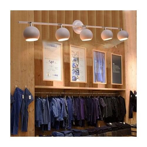 Show room 1-5 pcs led Spotlight Home office Ceiling led light Background Wall mounted Long Clothing Store led Cob Track Lamp