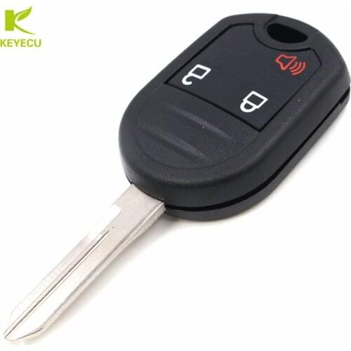 KEYECU Replacement 3 Button Remote Head Key Case Shell for Ford Edge Flex Explorer F250/ 350 Super Duty 2011-2015