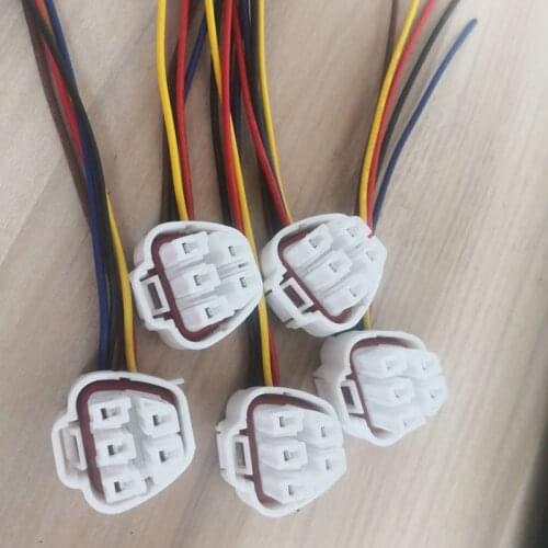 2/4/10pcs/lot 5-way 5 Pin Connector Plug With Wire Cable Pigtail For Hyundai Toyota Fuel Pump 90980-11077