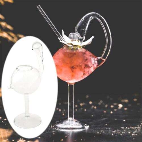 1PCS Swan Shape Cocktail Glass, Wine Glass, Water Cup for restaurants,bar, party, 180ml