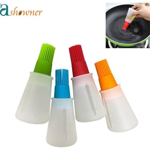 1 Pcs High Temperature Resistant Silicone Bottle Brush Barbecue Brush Oil Brush Household Baking Pastry Kitchen Tools for BBQ