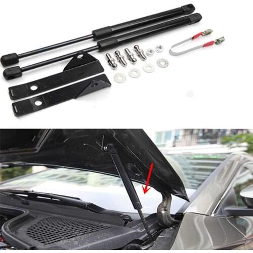 2pcs/Set For Skoda Karoq 2017 2018 2019 Car Refit Front Bonnet Hood Lift Hood Engine Cover Hydraulic Rod Strut Spring Shock Bar