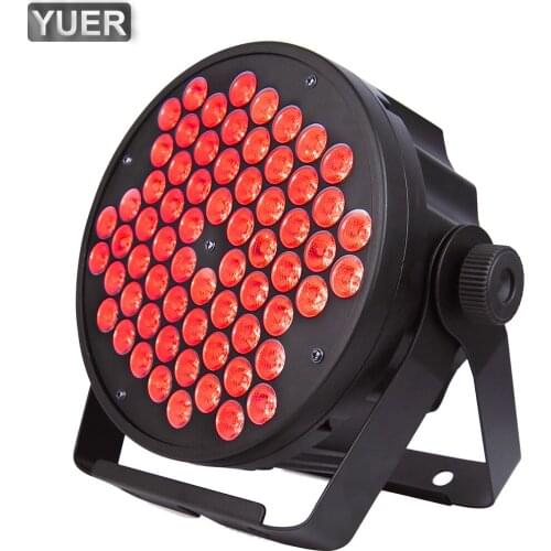 2Pcs/Lot DJ Equipments 66X3W LED RGB 3IN1 Par Light Music DMX 512 Sound Wash Strobe Light Party Disco KTV Stage Lighting Effect