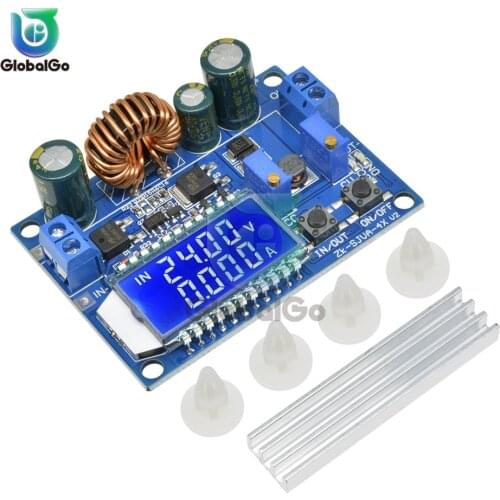 35W 5.5-30V to 0.5-30V DC-DC CC CV Step Up Down Voltage Converter Adjustable Buck Boost Power Supply LCD Voltmeter Ammeter 12V