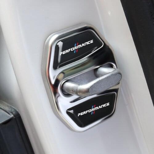 4pcs/set Car Door Lock Protective Cover for BMW 1 2 3 5 Series F10 F15 F30 F25 F26 F46 G11 G20 G30 Door Sticker Car Accessories