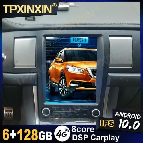 Android 10.0 6G+128G For Jaguar XF 2004-2015 Car Tesla screen Navigation GPS Radio Multimedia Player Head Unit Built-in Carplay