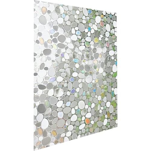 3D No Glue Static Decorative Privacy Window Rainbow Films for Stained Glass Self-Adhesive Film Anti-UV Glass Sticker 45x100cm