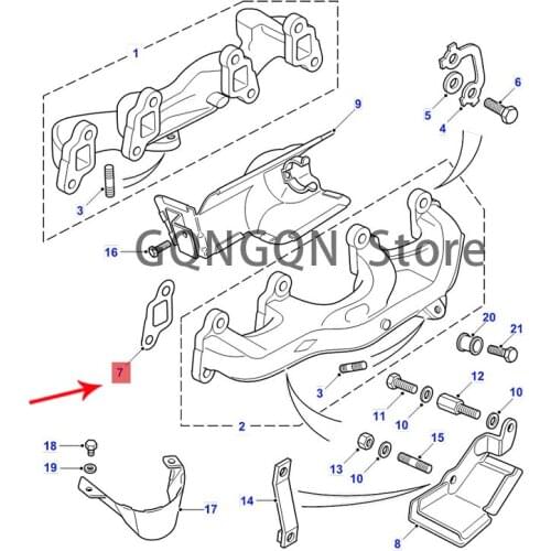 CAR exhaust manifold gasket 1989 -2004lan dro ve rdi sco ver y1d isc ove ry2 ran ger ov er gasket-exhaust manifold engine exhaus
