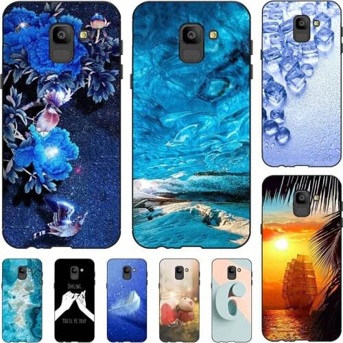 For Samsung Galaxy J6 2018 J600 J600F J6 Plus J610 J6+ 2018 Cover Fashion Cool Cartoon Flower Capa Soft Silicone TPU Case