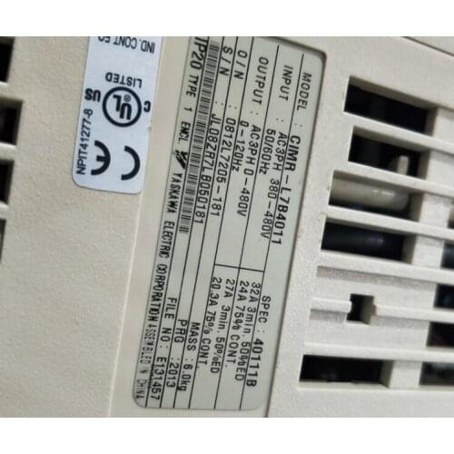 CIMR-L7B4011 11KW 380V inverter , used in good condition . 80% appearance new , good working , free shipping
