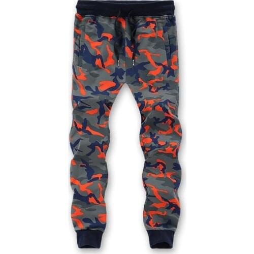 Spring and autumn big mens casual 7XL plus size loose knit nosing trendy youth camouflage pants