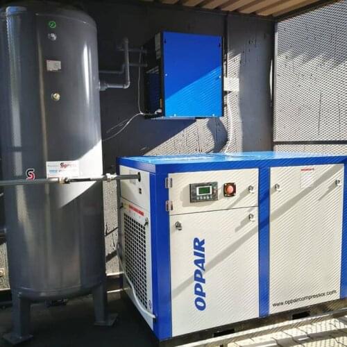 Electric 15 kw 20 hp Rotary Screw Air Compressor 80 cfm