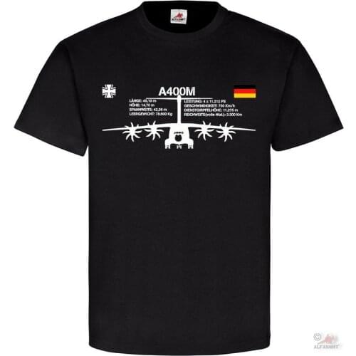 German Federal Army Air Force A400M Military Transport T-Shirt. Summer Cotton Short Sleeve O-Neck Mens T Shirt New S-3XL