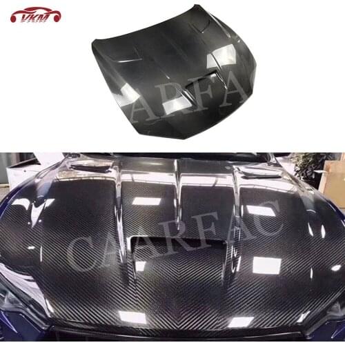 Forged Carbon Front Engine Hood Cover for Maserati Levante 2016-2019 MS Style Dry Carbon Fiber Bonnet Cap Car Accessories