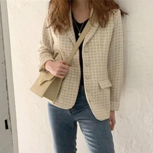 LOSTOUSES Women's Tweed Blazers