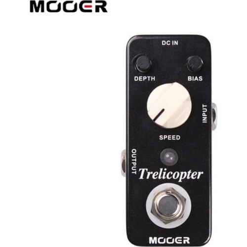 MOOER Trelicopter Micro Mini Optical Tremolo Guitar Effect Pedal True Bypass Full Metal Shell Guitar Parts & Accessories