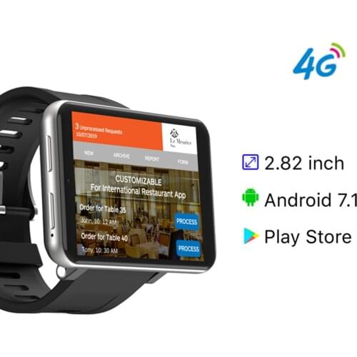 4G Smart Watch MT6739 Men Phone watch Android 7.1 system 2.86 Inch Screen 3GB 32GB 5MP Camera 2700mAh Smartwatches PK DM98 DM99