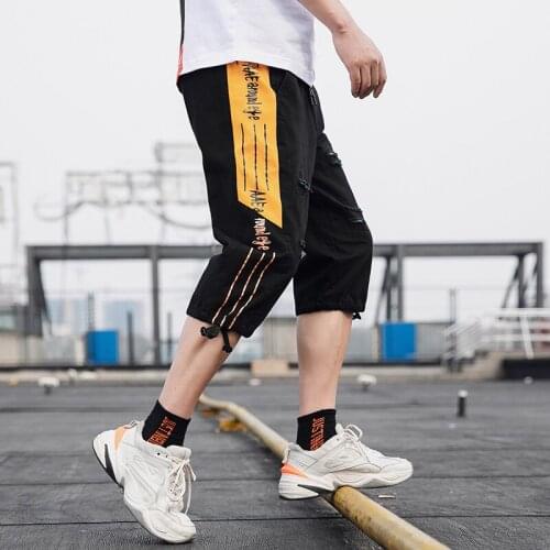 2021 Summer Casual Shorts Men Striped Mens Sportswear Short Sweatpants Jogger Breathable Trousers Boardshorts Man Drop Shipping