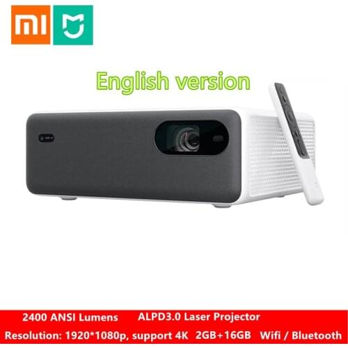 Original XIAOMI Mijia ALPD3.0 Laser Projector 2400 ANSI Lumens Resolution 150 Inch Screen Wifi bluetooth Dual 10W Speaker