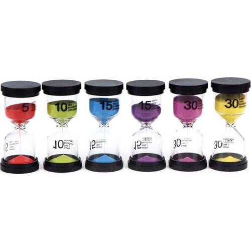 5/10/15/30 Minutes Sand Watch Hourglass Sandglass Sand Cook Clock Children Gift Sand Timer Home Decoration