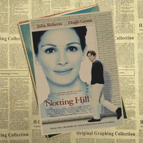 Julia Roberts Movie Poster Notting Hill/Erin Brockovich/American Sweethearts/wall sticker /Kraft Poster 42*30cm