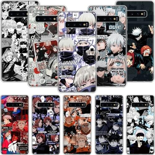 Hot Jujutsu Kaisen Anime Phone Case For Samsung Galaxy S10 S20 S21 S9 S8 S7 Note 10 20 9 8 FE J4 J6 Ultra Plus Lite Pro + Edge C