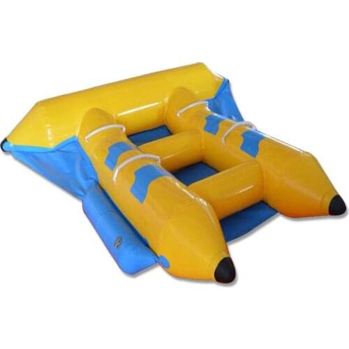 Durable 2 Rider Tarpaulin PVC Inflatable Flyfish Banana Boat