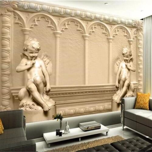 Modern wallpaper for living room 3D stereo relief wallpapers European-style background wall