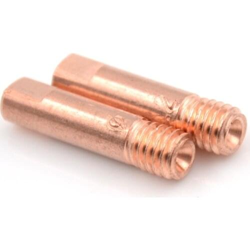 10pcs/lot 1.0mm 1.2mm 15AK Welding Weld Torch Contact Tips Holder Gas Nozzle Gold High Quality