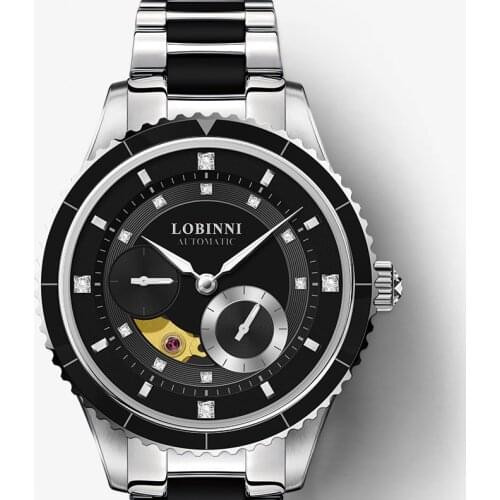 Top Luxury Brand LOBINNI Women Watches Japan MIYOTA Automatic Mechanical Clock Sapphire Diamond Skeleton Ladies Watch L2018-2