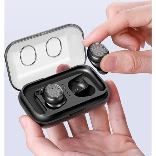 Tradexert Bluetooth Earbuds 5.0 TWS-8 Wireless Headsets Mini Earphones HiFi Sound Sport Waterproof with mic for all mobilephones