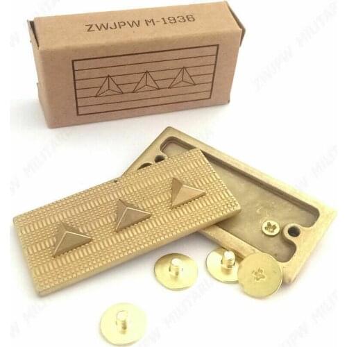 Three star) WW2 CHINESE ARMY GENGERAL IRON PLATE COLLAR & IRON STAR VETERAN GIFT Soldier Military War 5605101